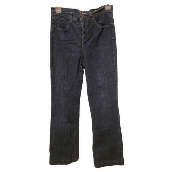 Style & Co. Denim - Style & Co Tummy Control Boot Cut Dark Blue Jeans